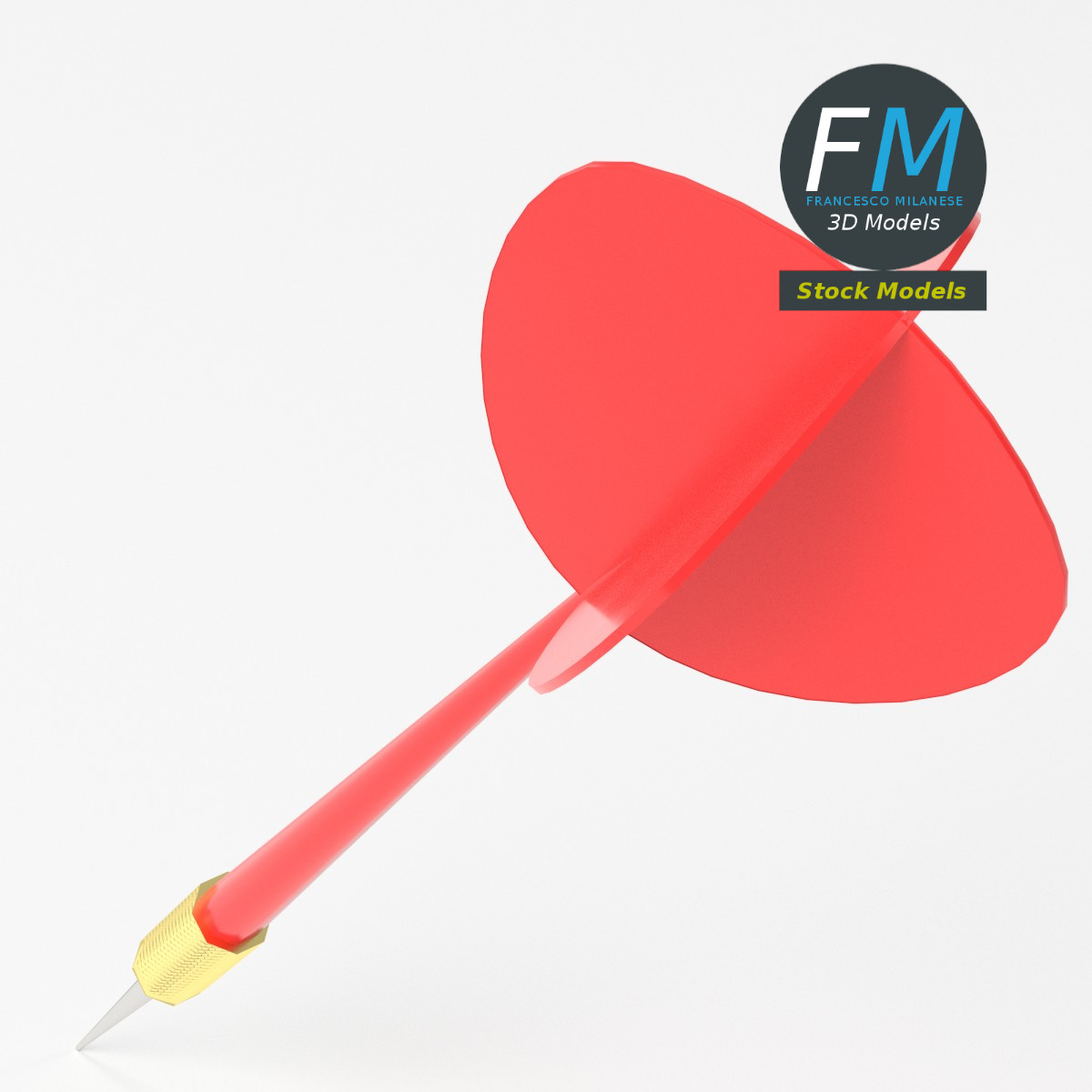 3D-Modell - Dartpfeil - 05