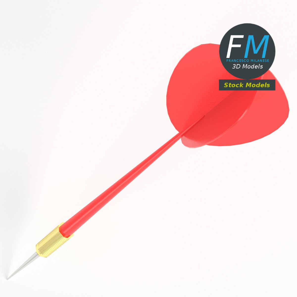 3D-Modell - Dartpfeil - 06