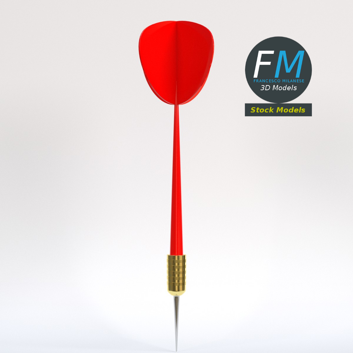 3D-Modell - Dartpfeil - 01