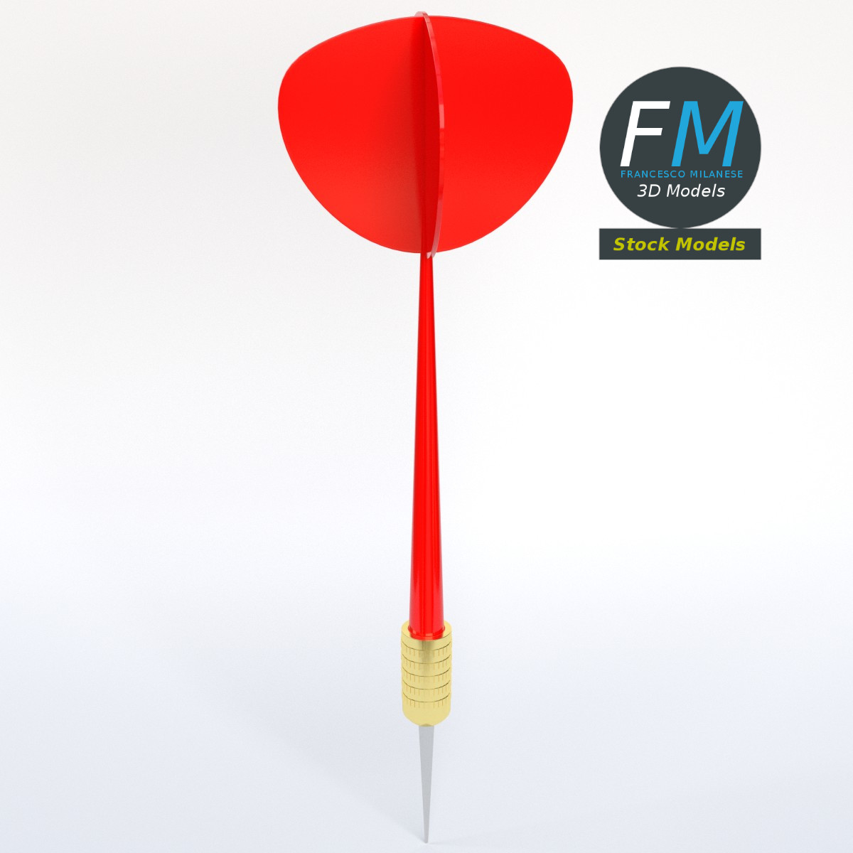 3D-Modell - Dartpfeil - 02