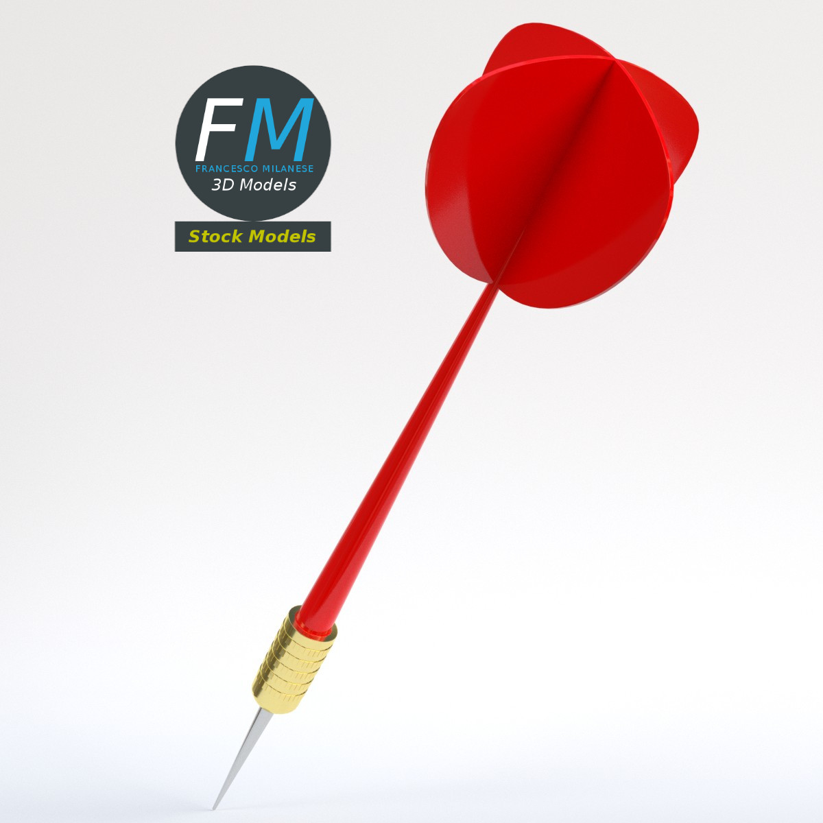3D-Modell - Dartpfeil - 03