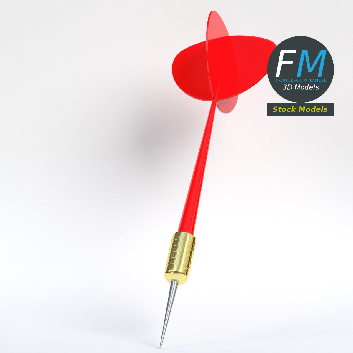 3D-Modell - Dartpfeil - 04