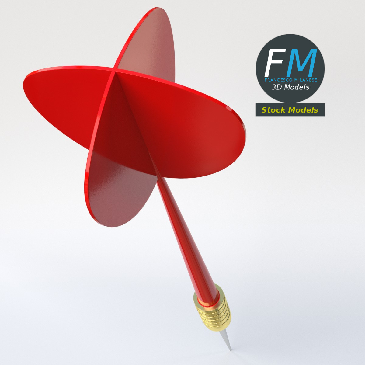 3D-Modell - Dartpfeil - 05