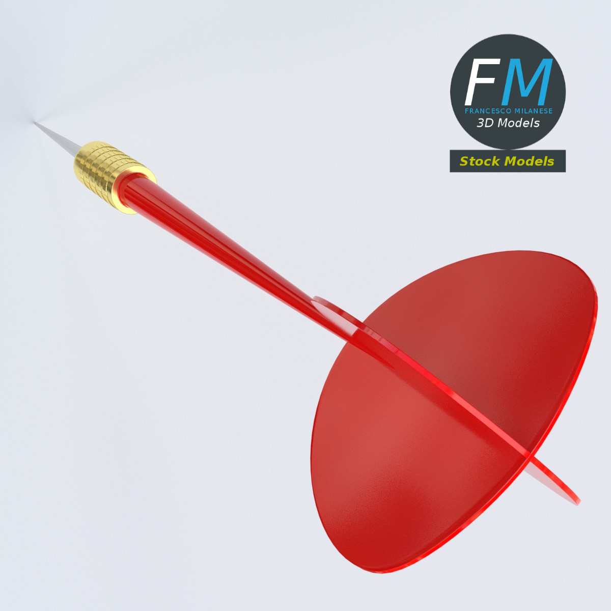 3D-Modell - Dartpfeil - 06