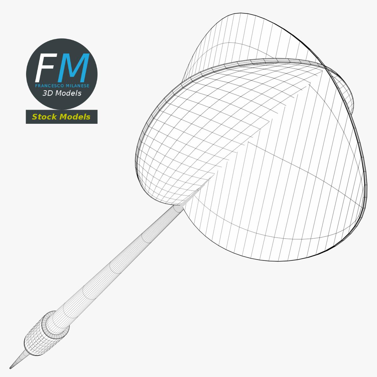 3D-Modell - Dartpfeil - 08