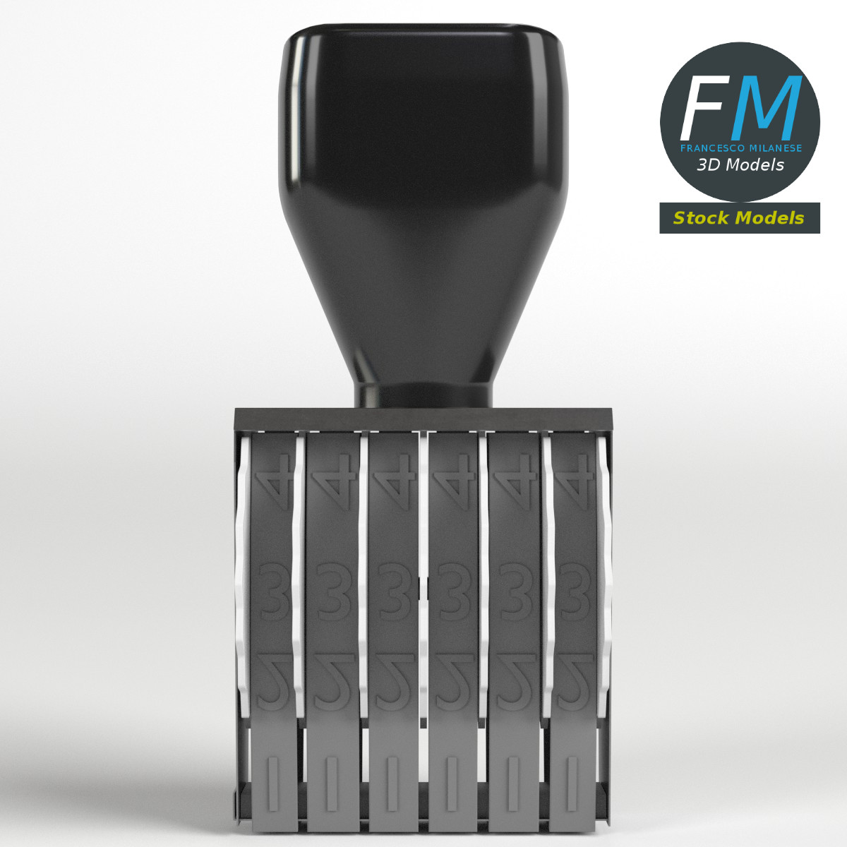 3D-Modell - Datumsstempel - 03
