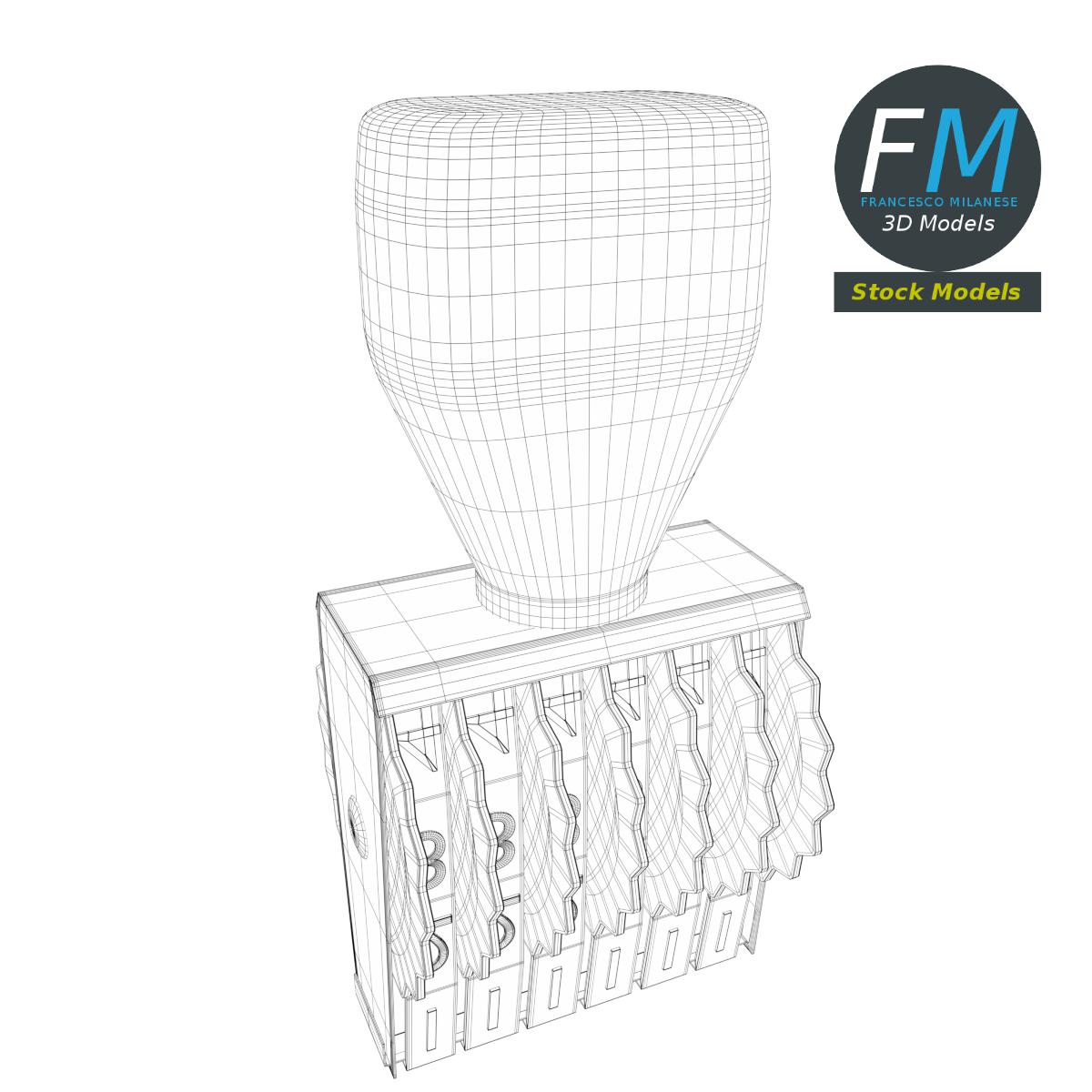 3D-Modell - Datumsstempel - 07