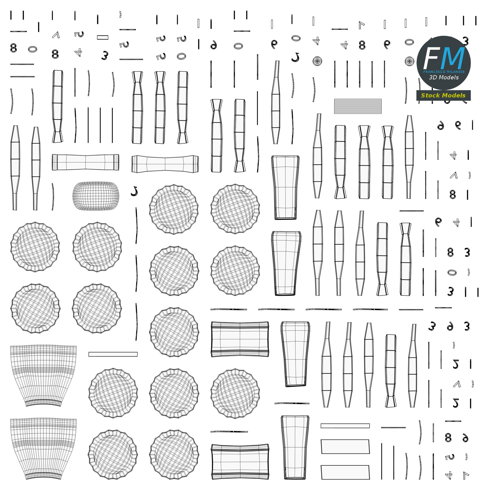 3D-Modell - Datumsstempel - 11 3D-Modell - Datumsstempel - 11