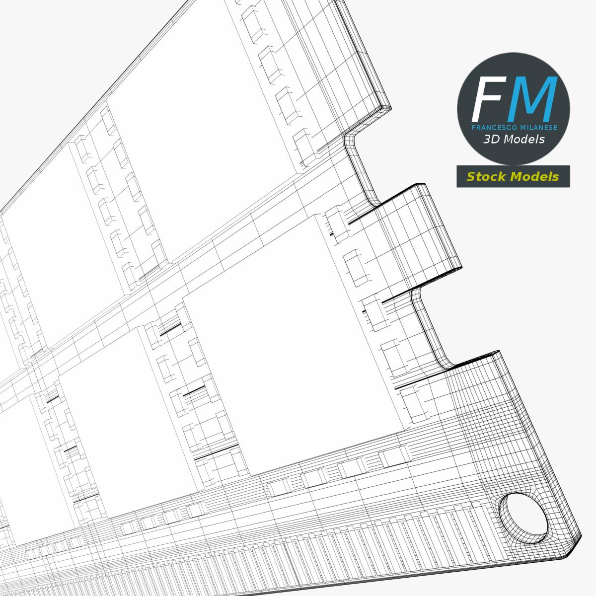 3D-Modell - DDR5-RAM-Speichermodul - 07