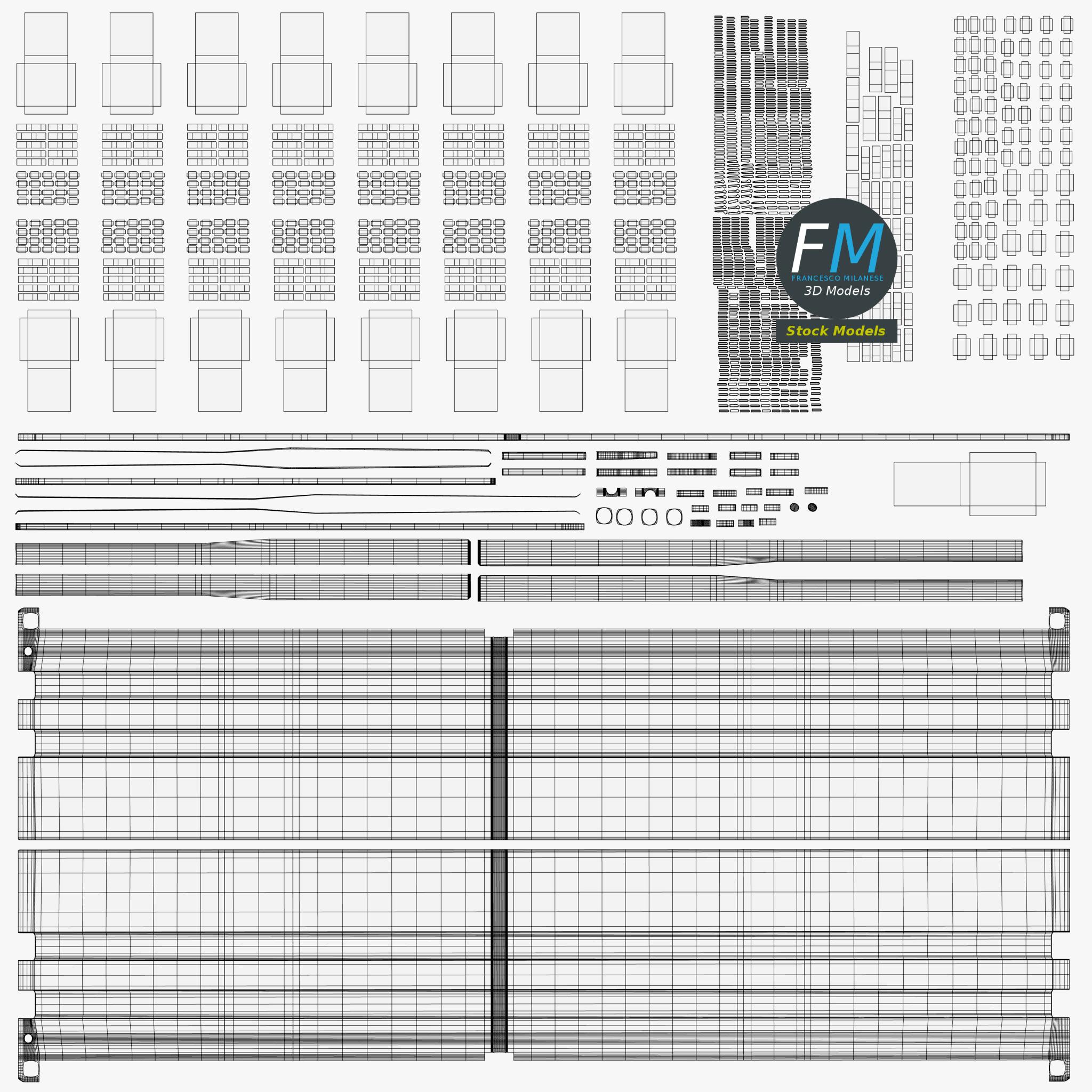 3D-Modell - DDR5-RAM-Speichermodul - 11 3D-Modell - DDR5-RAM-Speichermodul - 11