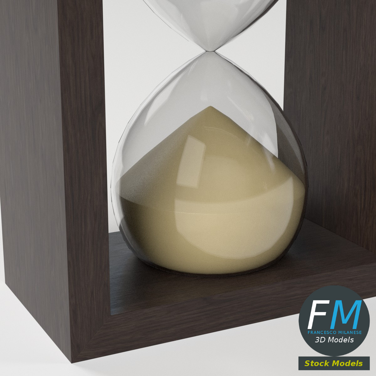 3D-Modell - Dekorative Sanduhr - 05