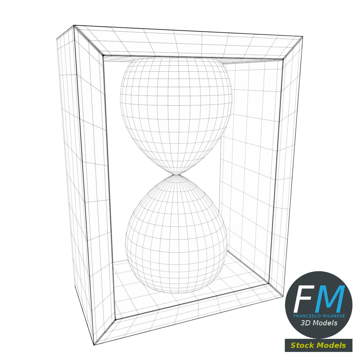 3D-Modell - Dekorative Sanduhr - 07