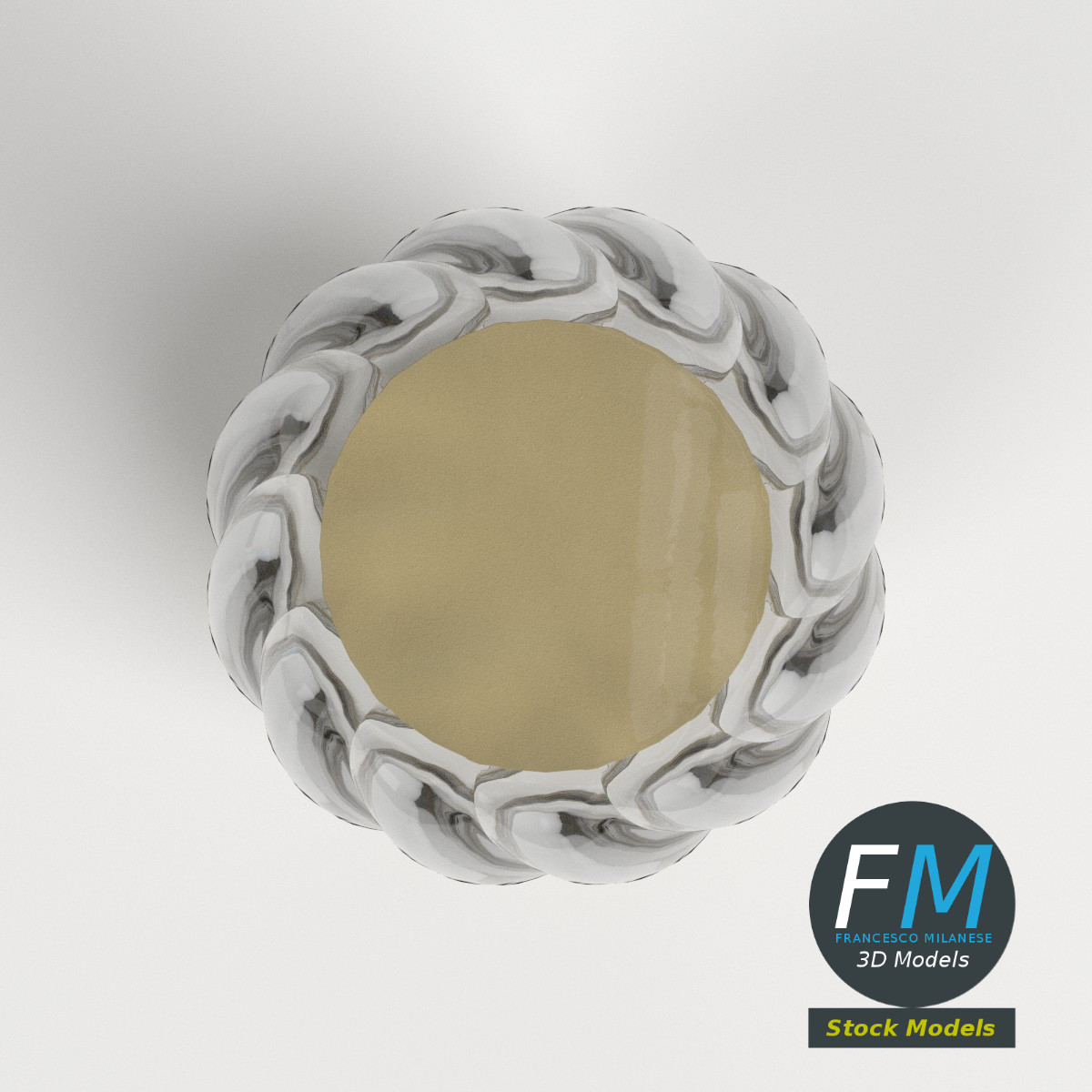 3D-Modell - Dekorative Glas-Sanduhr - 06