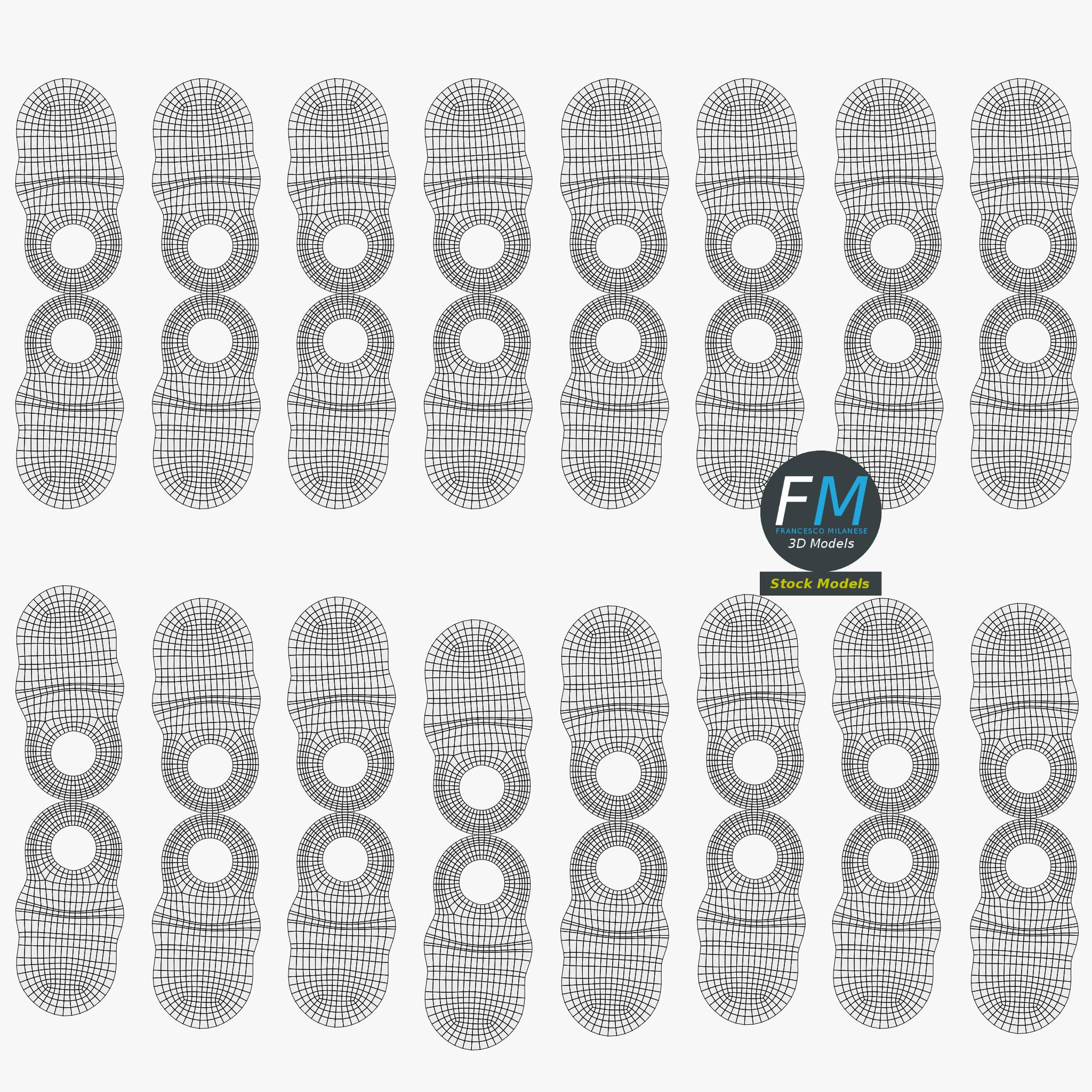 3D-Modell - Dekorative Mini-Schnuller im Set - 11 3D-Modell - Dekorative Mini-Schnuller im Set - 11