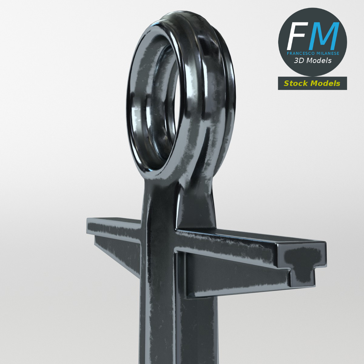 3D-Modell - Dekorativer Anker - 05
