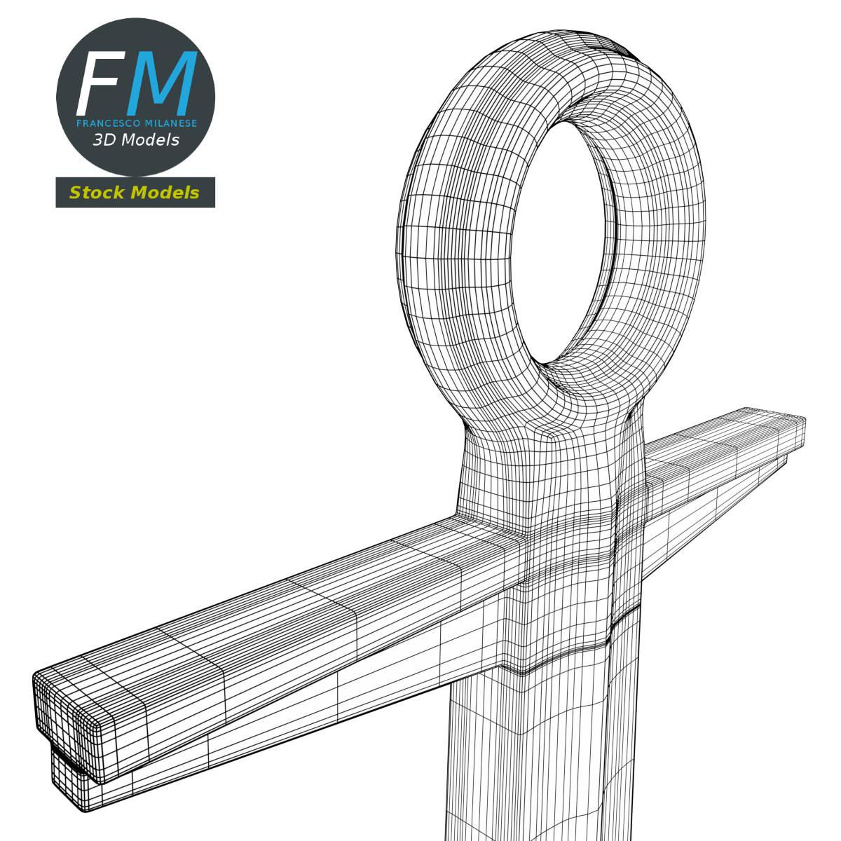 3D-Modell - Dekorativer Anker - 08