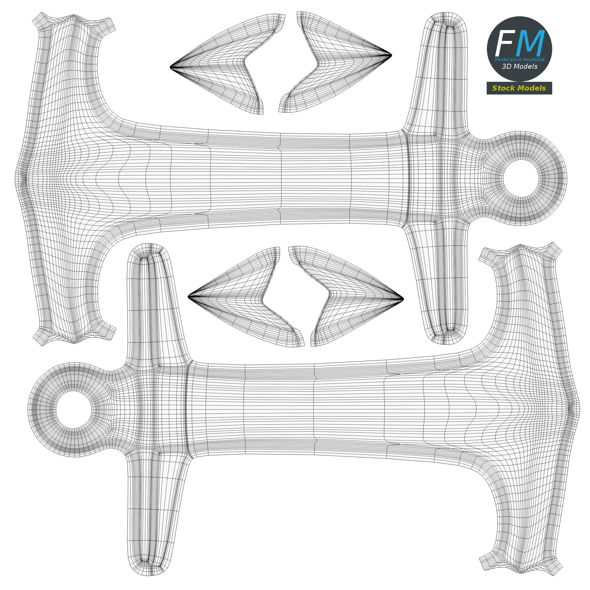 3D-Modell - Dekorativer Anker - 11 3D-Modell - Dekorativer Anker - 11