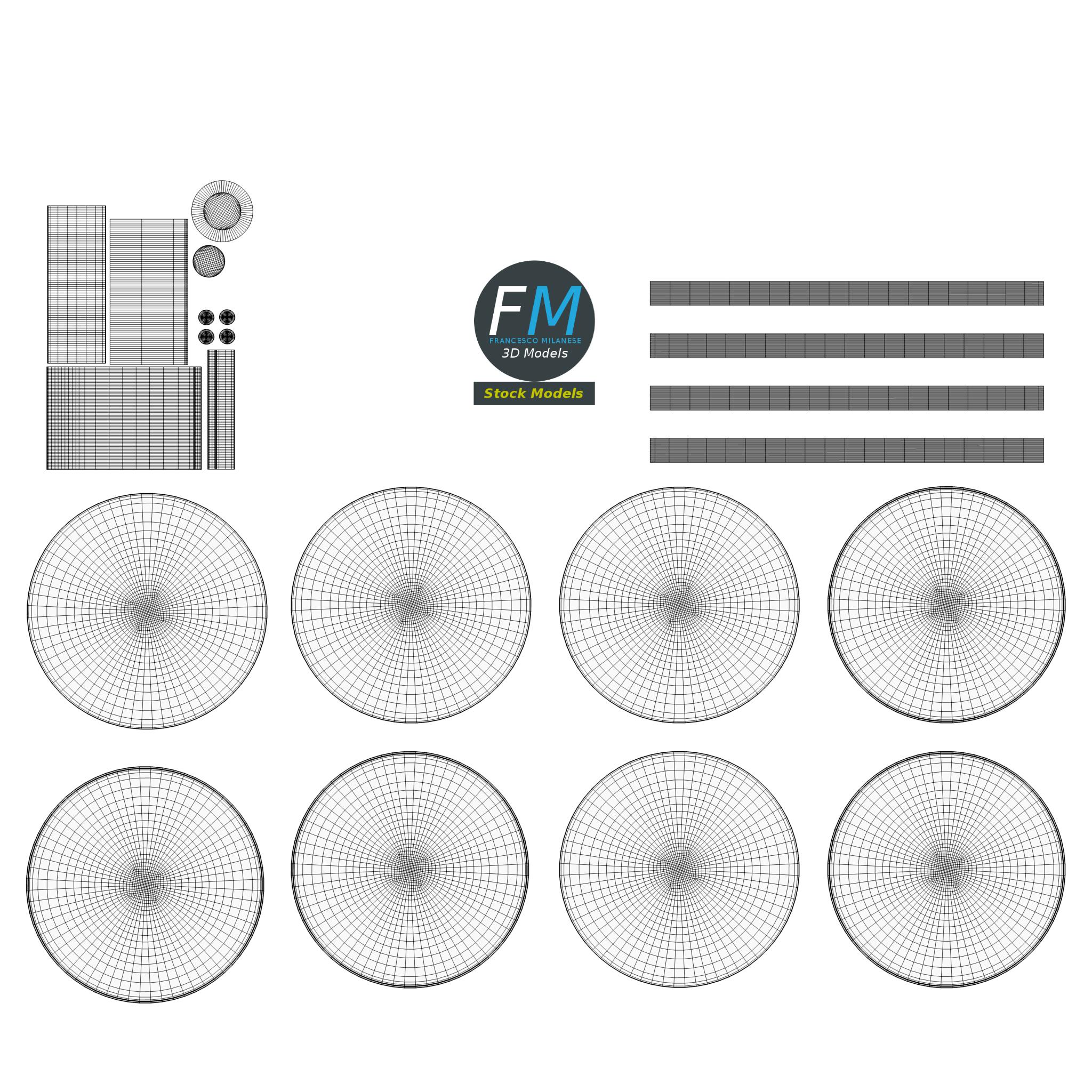 3D-Modell - Dekorativer Schalenanemometer - 12 3D-Modell - Dekorativer Schalenanemometer - 12