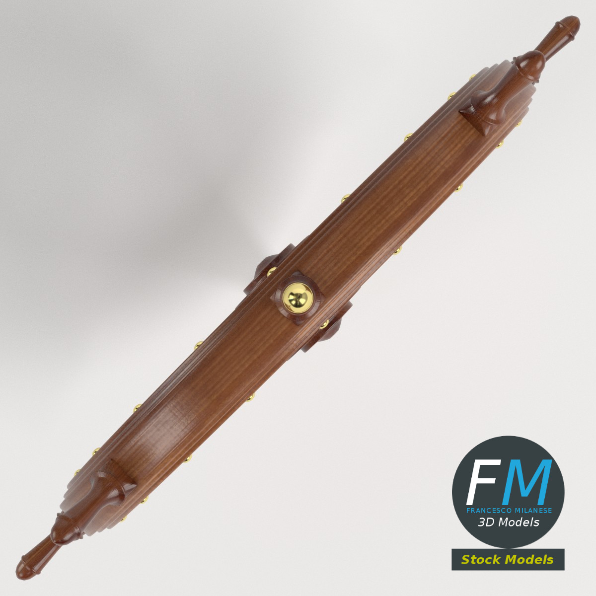 3D-Modell - Dekoratives Schiffssteuerrad - 06
