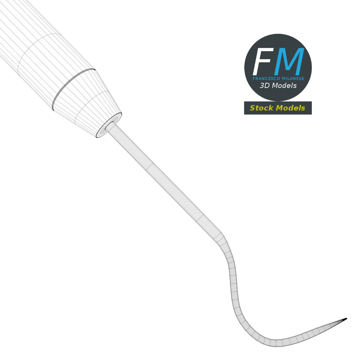 3D-Modell - Dentalsonde - 08