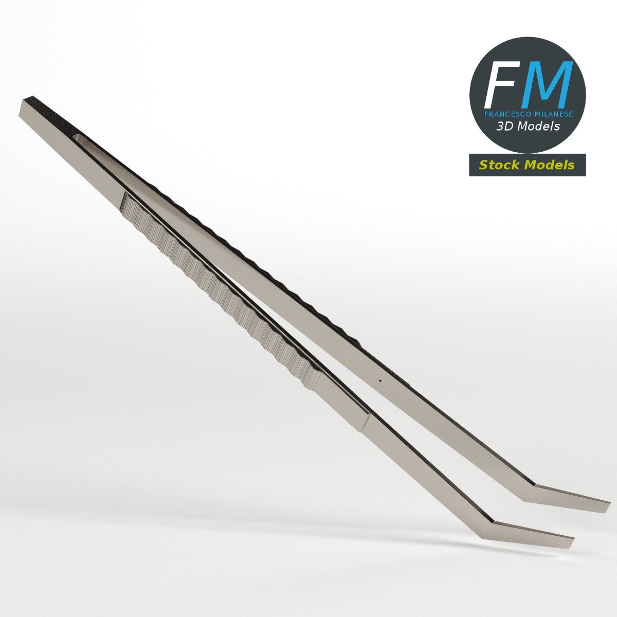 3D-Modell - Dentalpinzette - 01