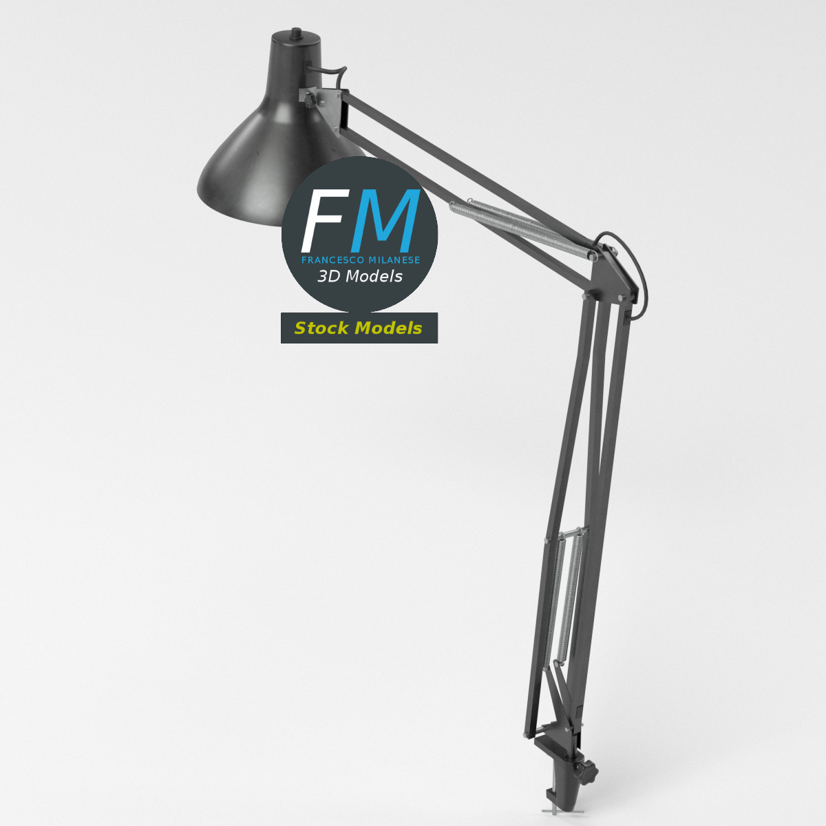 3D-Modell - Schreibtischlampe - 05