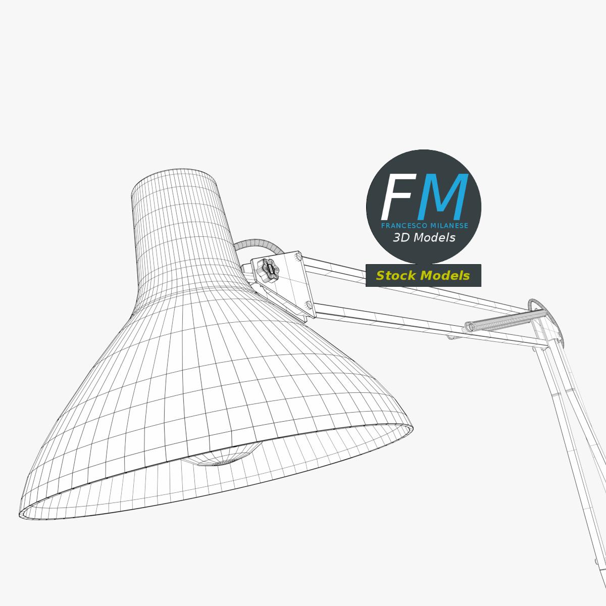 3D-Modell - Schreibtischlampe - 07