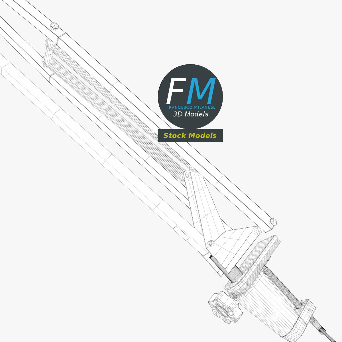 3D-Modell - Schreibtischlampe - 08