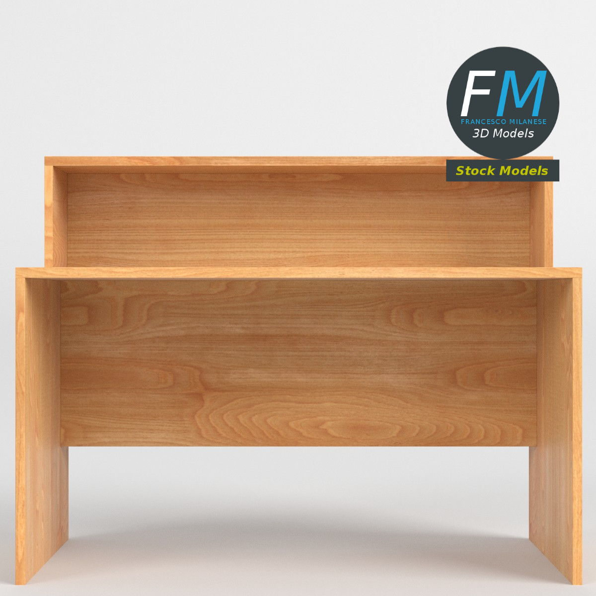 3D-Modell - Schreibtisch - 03