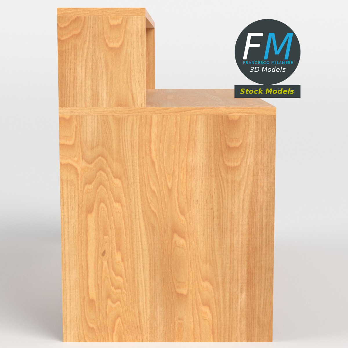 3D-Modell - Schreibtisch - 04