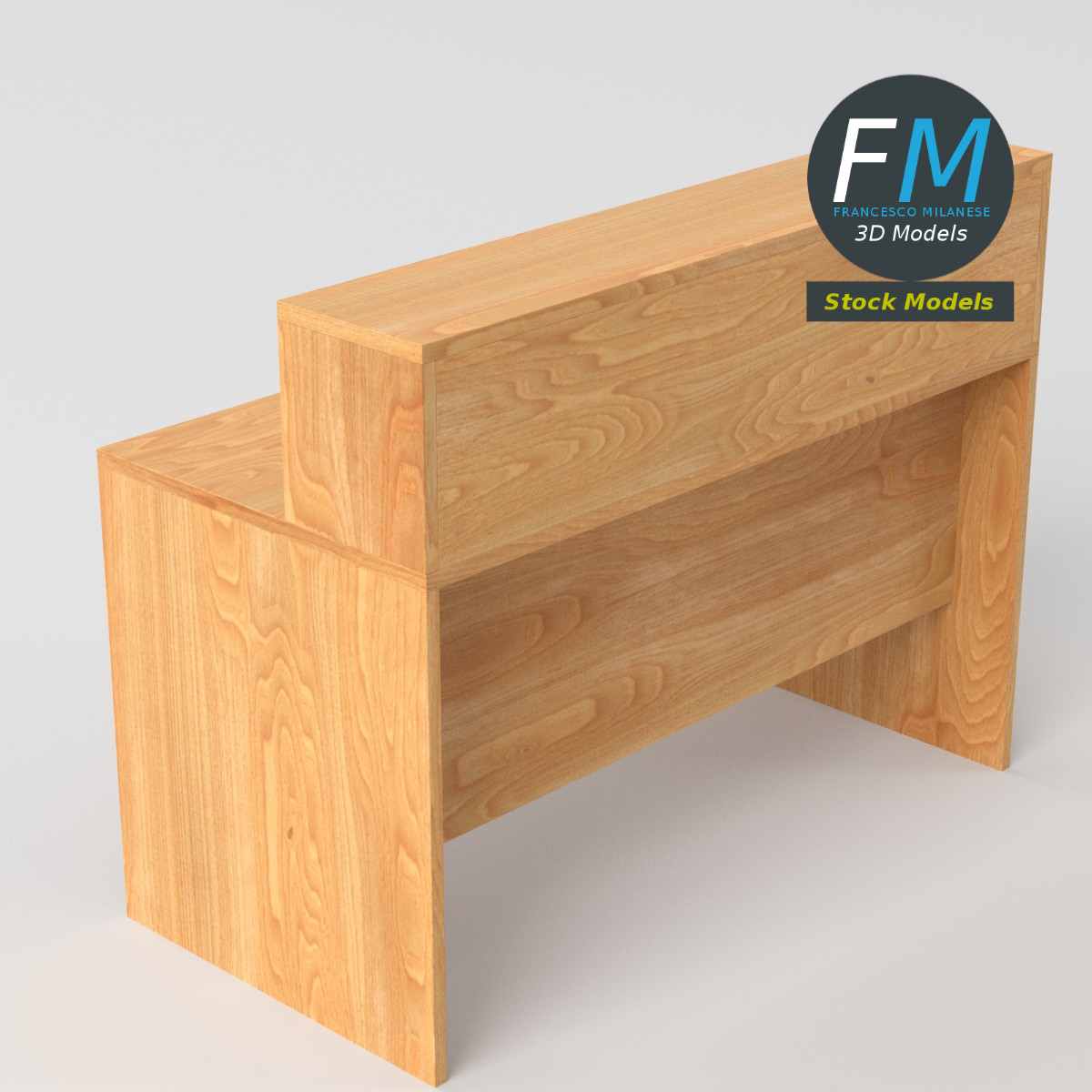 3D-Modell - Schreibtisch - 05