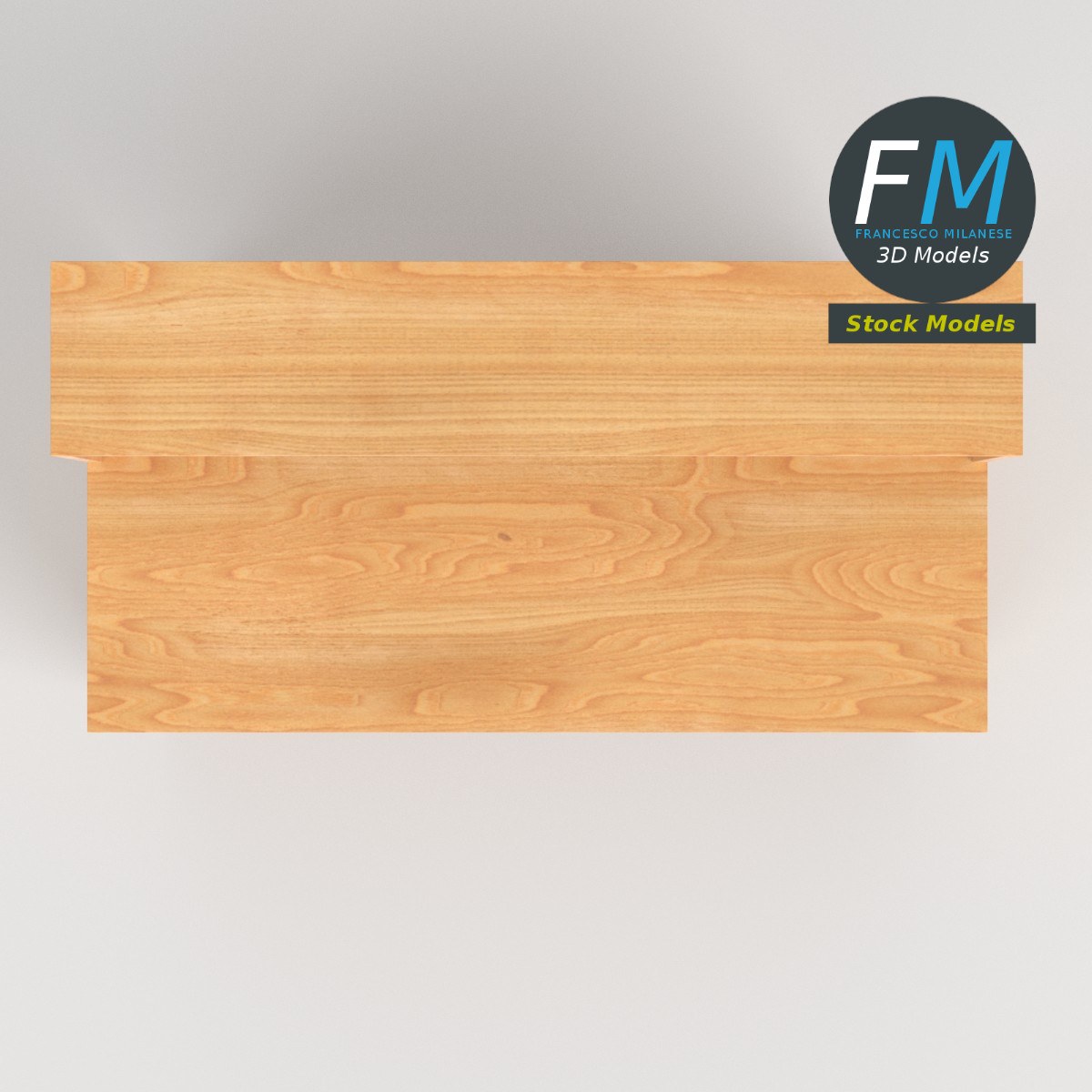 3D-Modell - Schreibtisch - 06