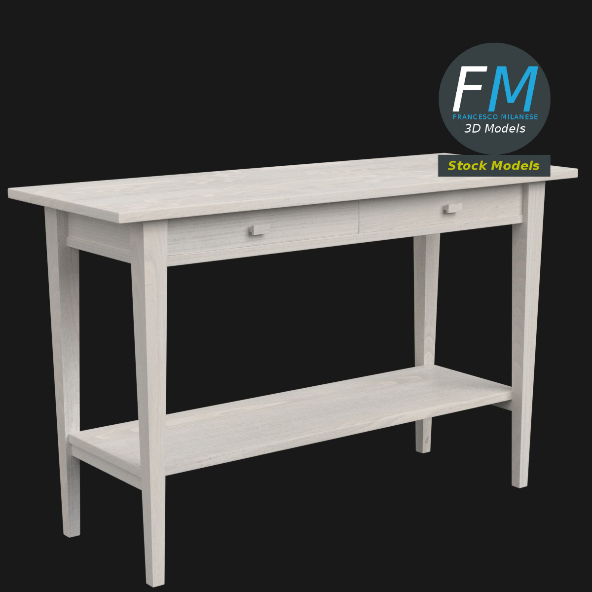 3D-Modell - Konsolentisch - 01