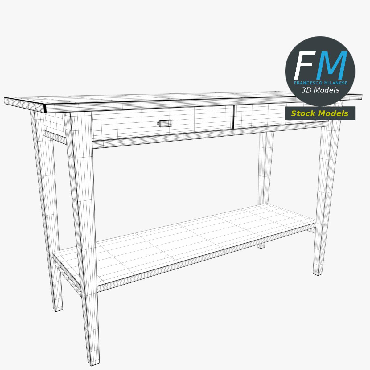 3D-Modell - Konsolentisch - 07