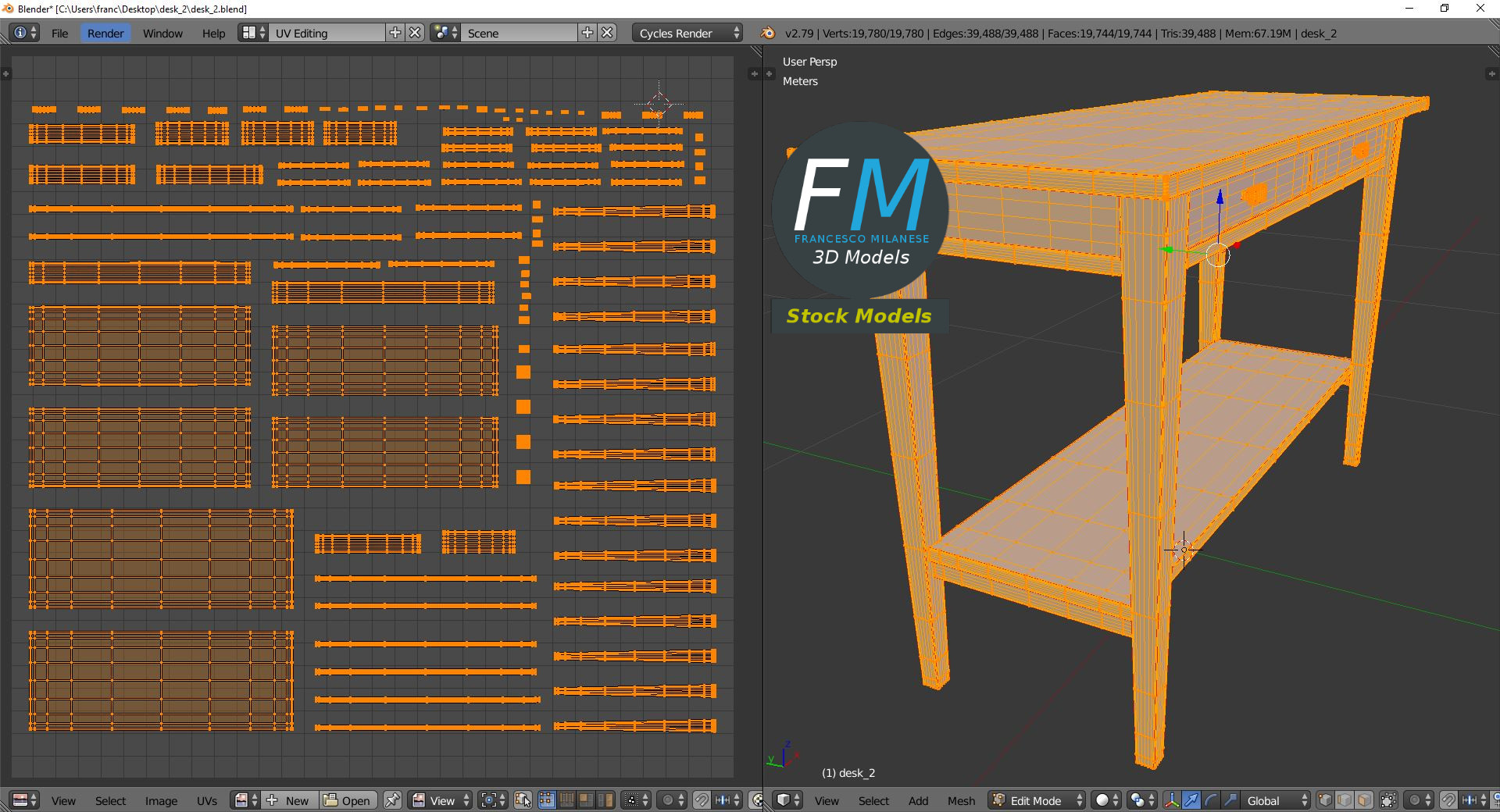 3D-Modell - Konsolentisch - 10