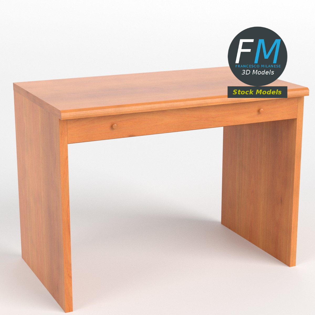 3D-Modell - Schreibtisch - 01