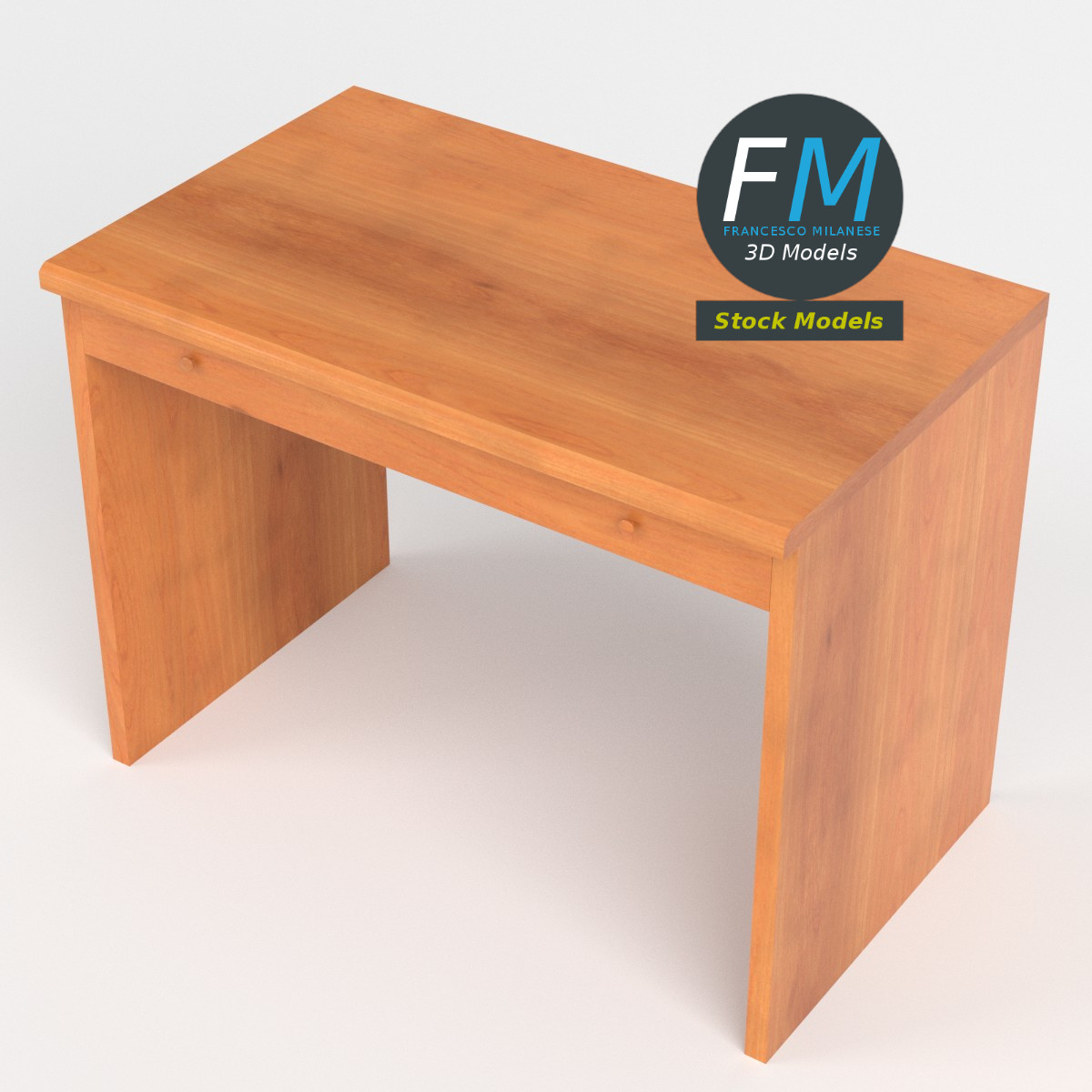 3D-Modell - Schreibtisch - 02
