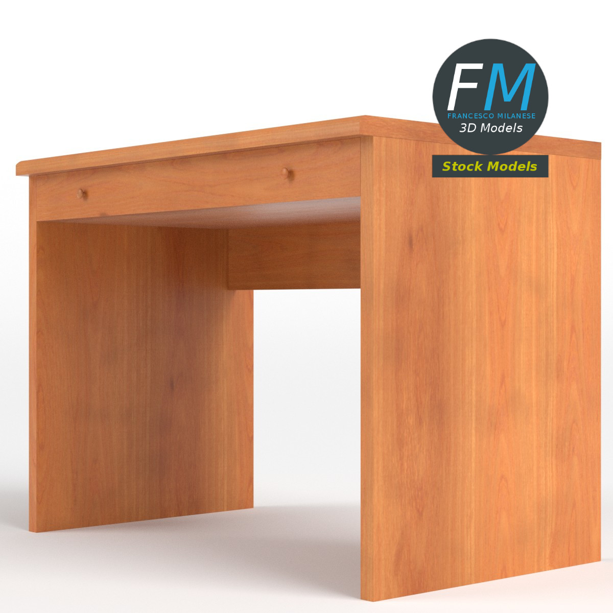 3D-Modell - Schreibtisch - 04