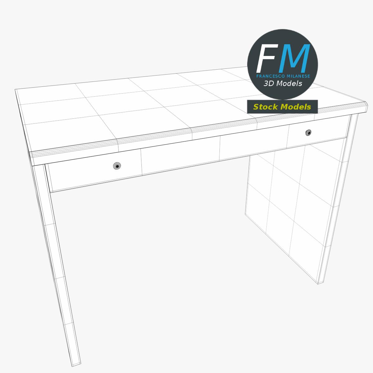 3D-Modell - Schreibtisch - 07
