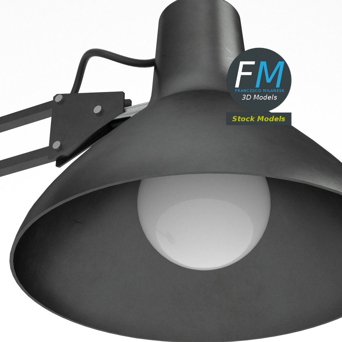 3D-Modell - Schreibtischlampe - 03