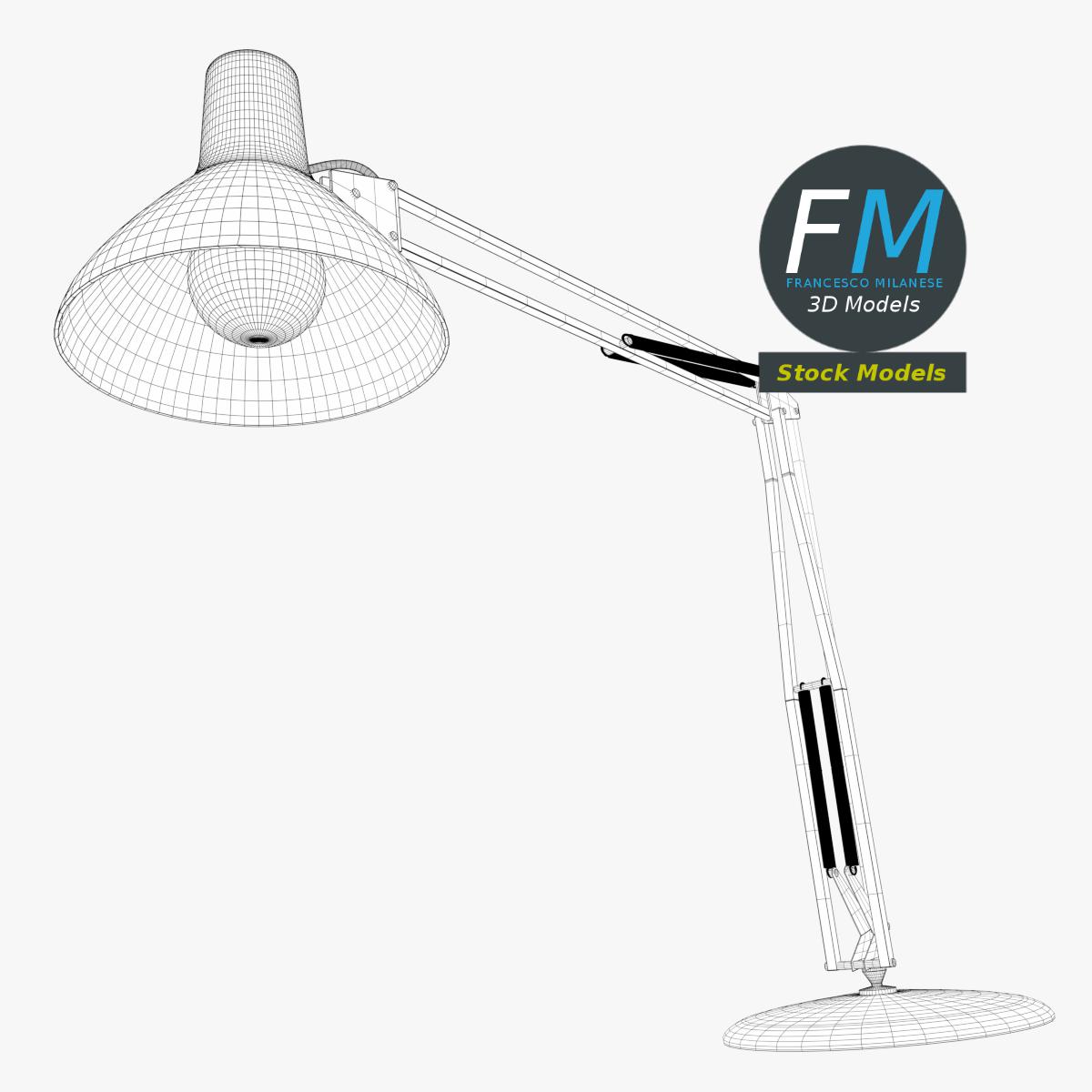 3D-Modell - Schreibtischlampe - 07