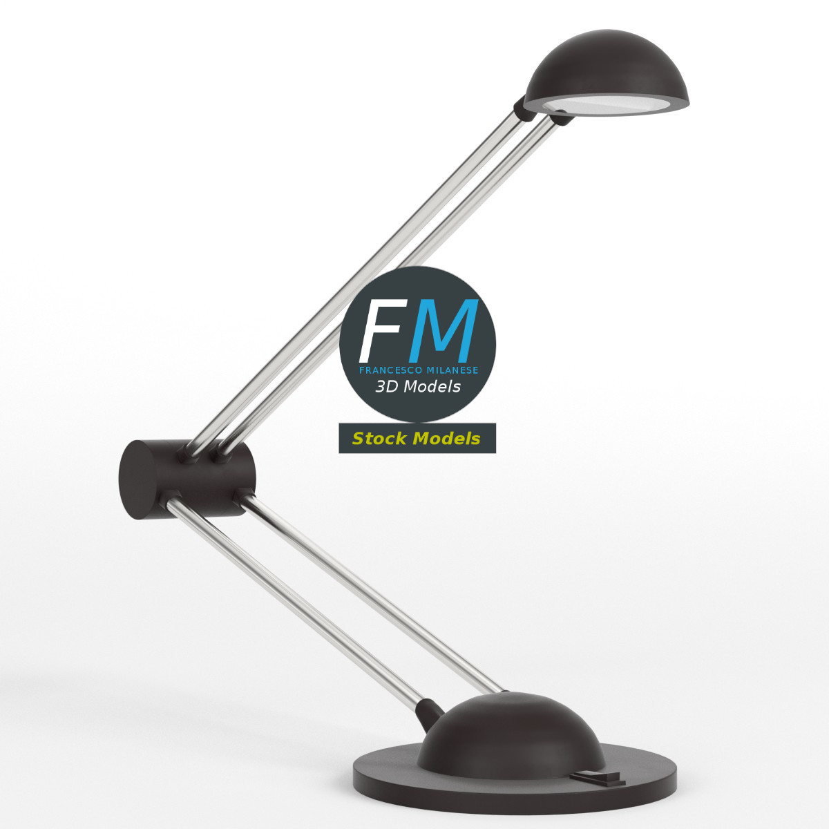 3D-Modell - Schreibtischlampe - 01