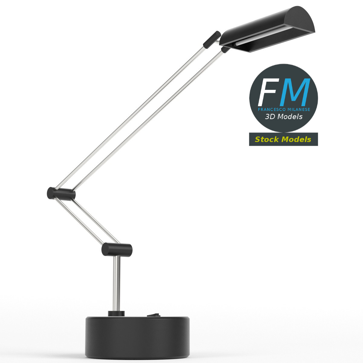 3D-Modell - Schreibtischlampe - 01