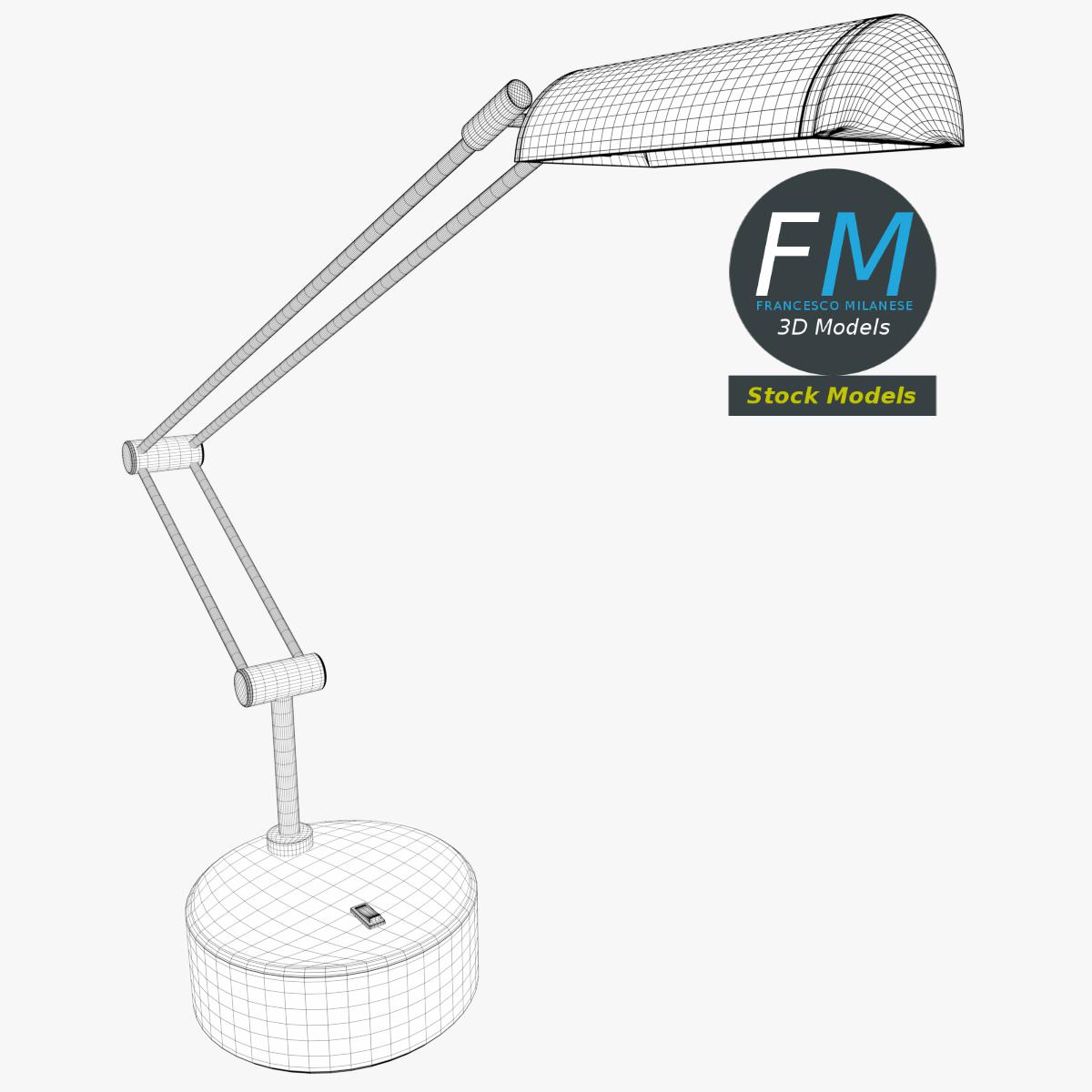 3D-Modell - Schreibtischlampe - 07
