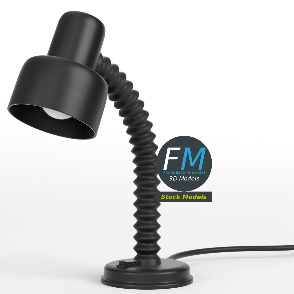 3D-Modell - Schreibtischlampe - 01