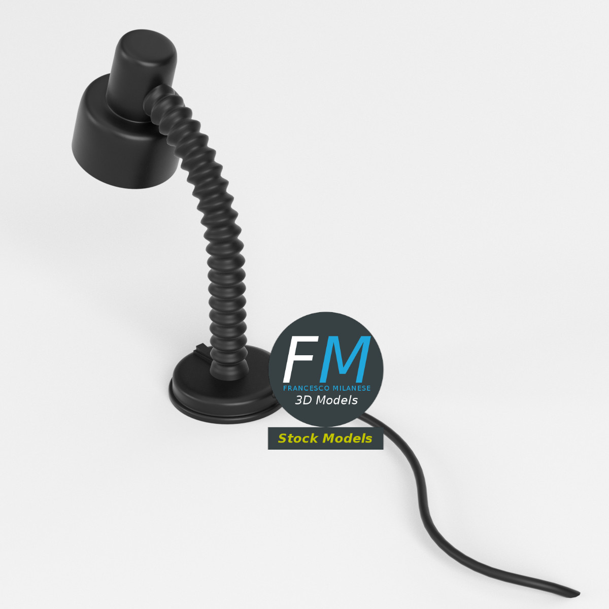 3D-Modell - Schreibtischlampe - 02