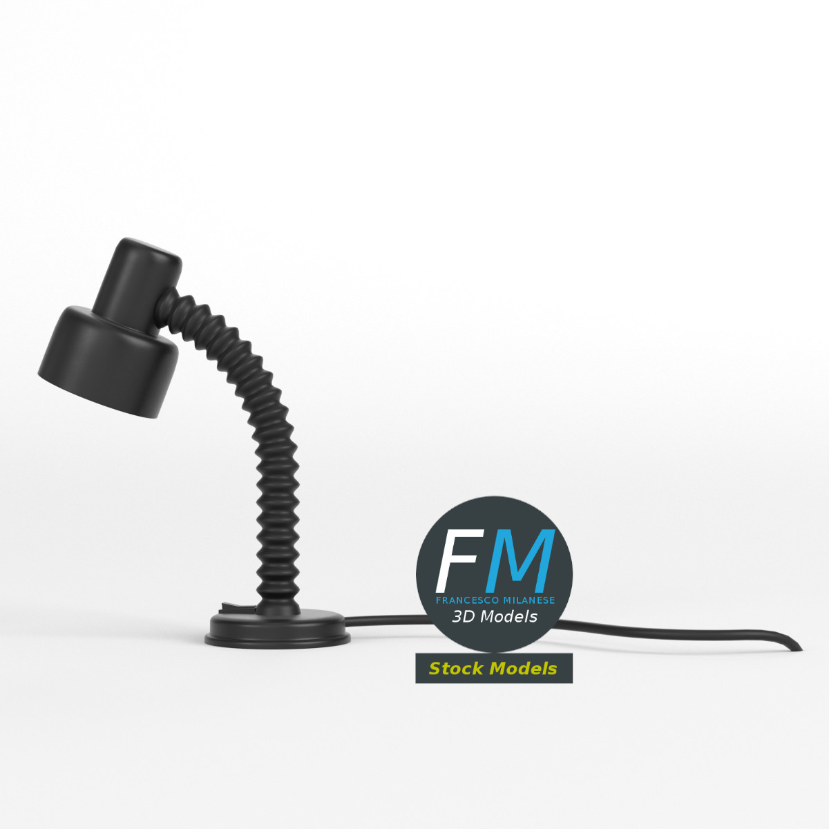 3D-Modell - Schreibtischlampe - 03