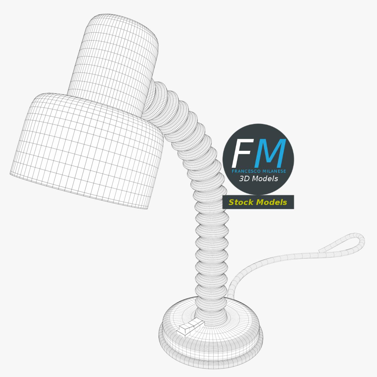 3D-Modell - Schreibtischlampe - 07