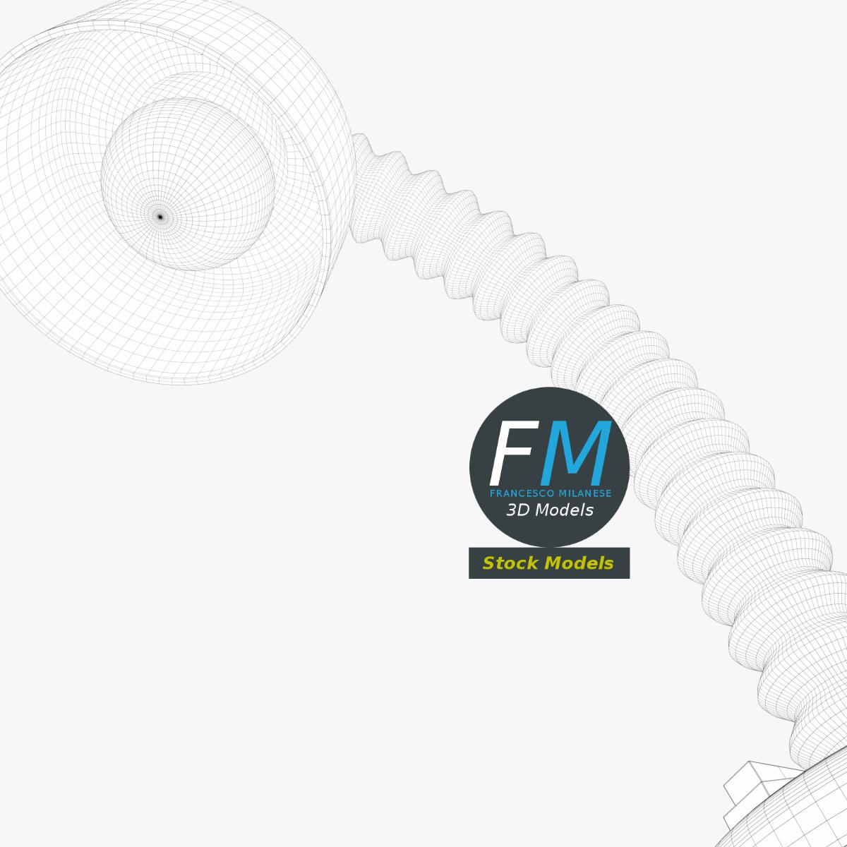 3D-Modell - Schreibtischlampe - 08