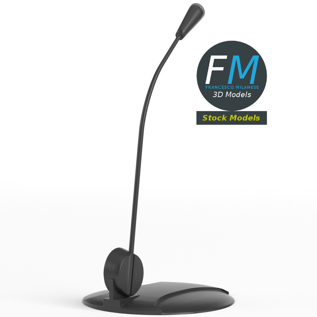 3D-Modell - Tischmikrofon - 04